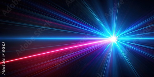 Futuristic laser beam light effect illuminating a dark background, laser, beam, light, effect, futuristic, technology
