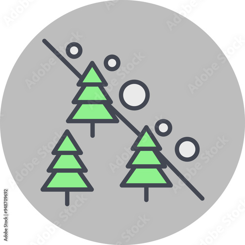 Avalanche Vector Icon