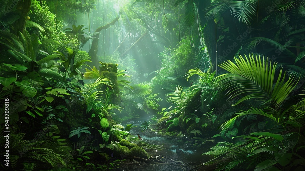 Fototapeta premium Natural forest wallpaper