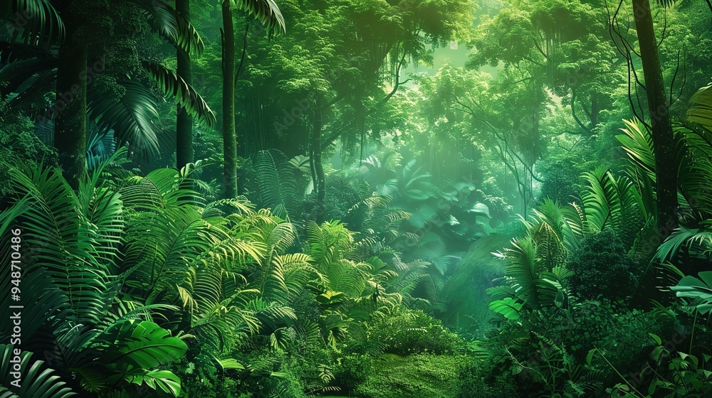 Fototapeta premium Natural forest wallpaper