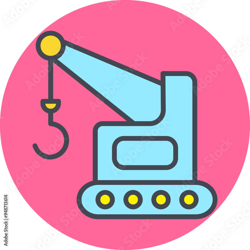 Lifter Crane Vector Icon