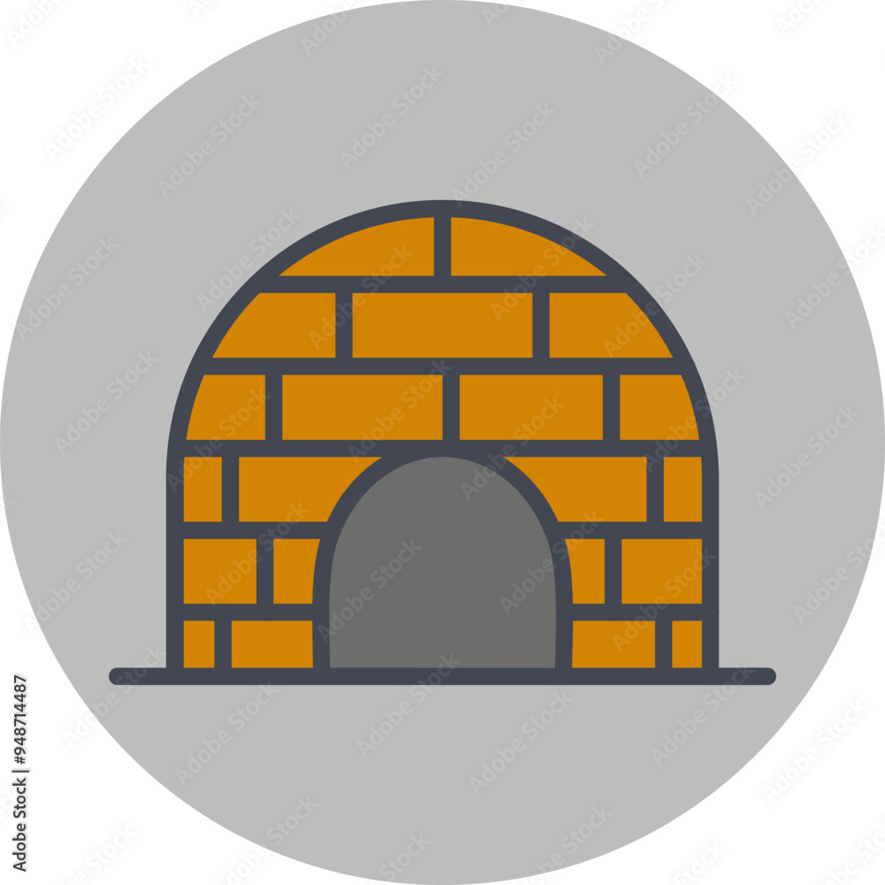 Igloo Vector Icon Igloo Vector Icon
