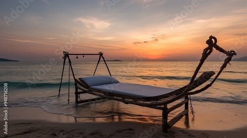 relaxing on a beautiful beach