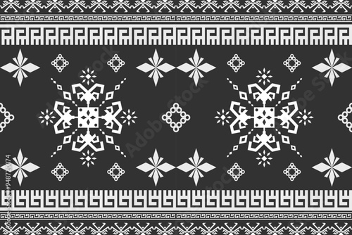 Ethnic Aztec abstract geometric oriental traditional seamless pattern. Native Navajo boho style design for fabric, clothing, wallpaper, background, embroidery, ornament, texture, textile, print