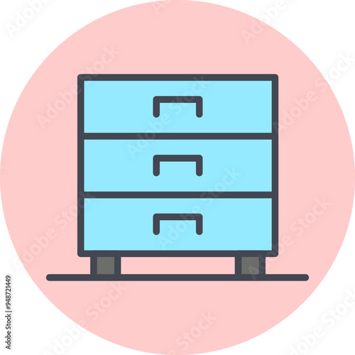 Drawers Vector Icon