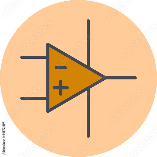 Amplifier Vector Icon