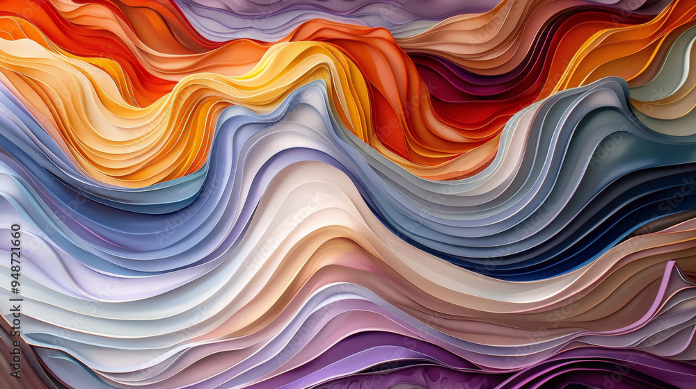 Fototapeta premium An abstract mountainous landscape background
