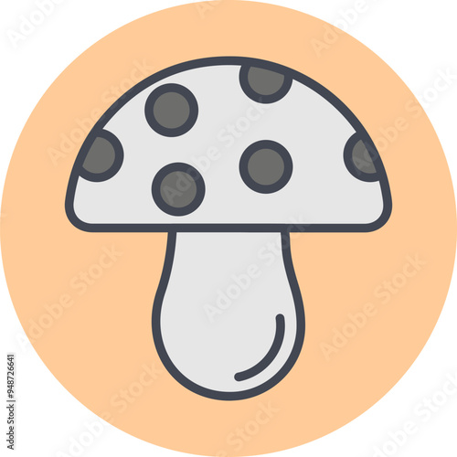 Mushroom Vector Icon
