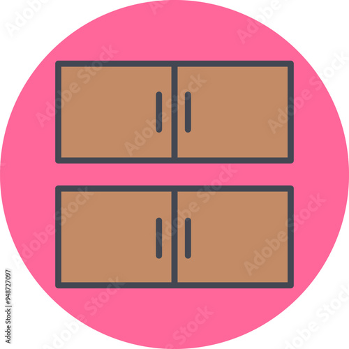 Cabinet Vector Icon