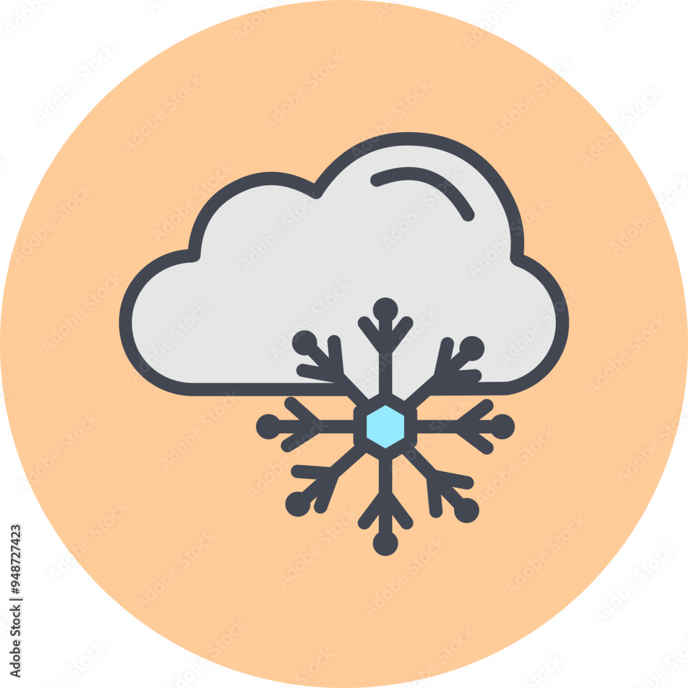 Snowy Vector Icon Snowy Vector Icon