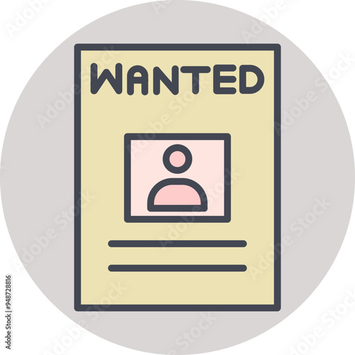 Wanted Poster Vector Icon
