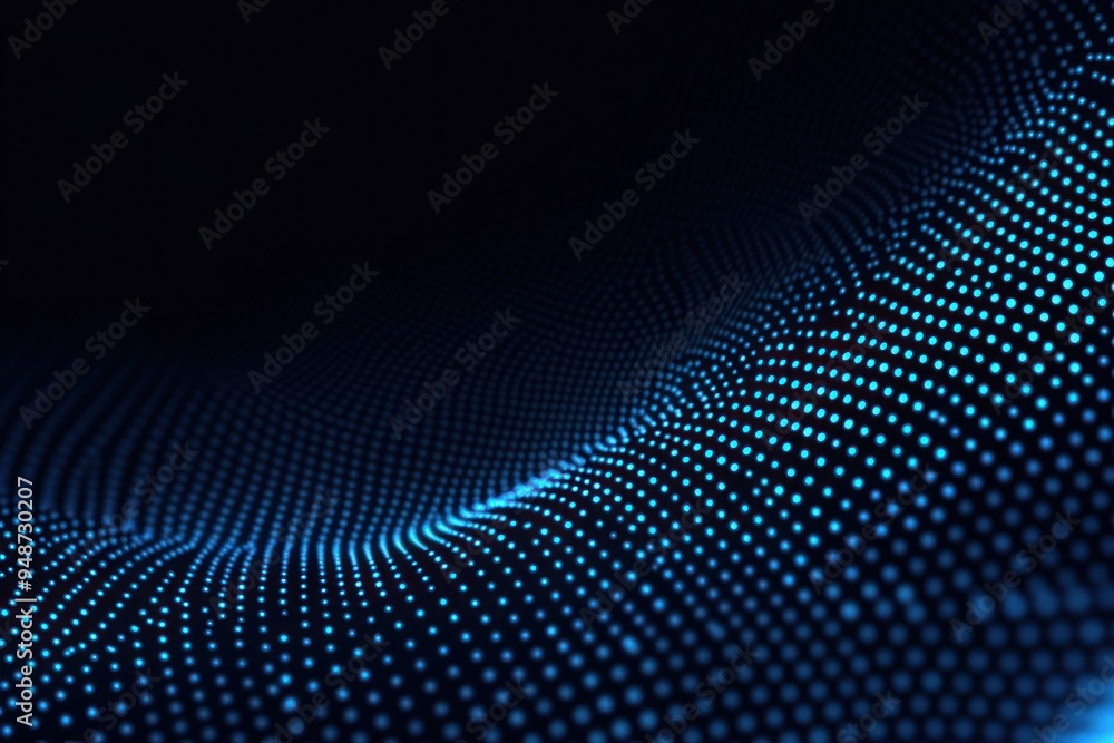 Abstract Blue Dot Wave Pattern Abstract Blue Dot Wave Pattern