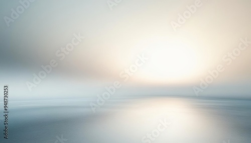 Abstract Sunrise over Calm Waters