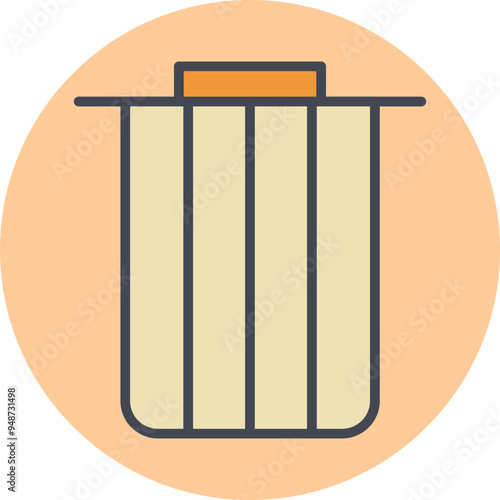 Dustbin Vector Icon