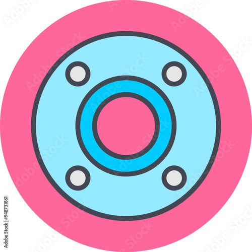 Flange Vector Icon
