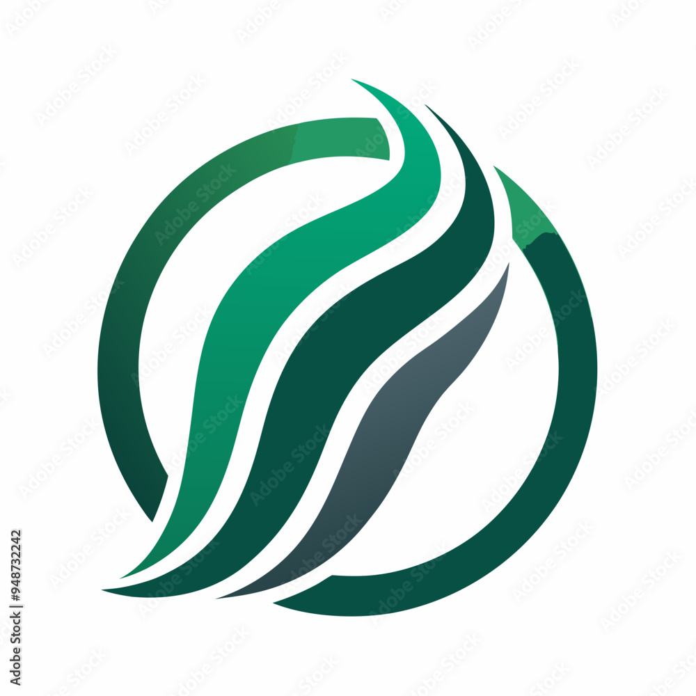 Obraz premium Vector Spline Logo Design