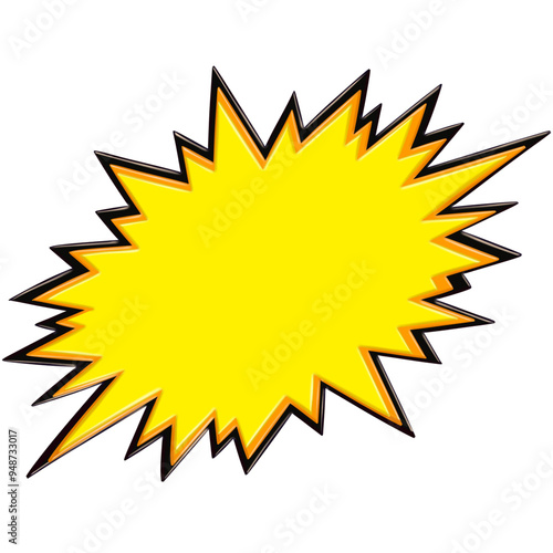 Comics speech bubble for text pop art design. White empty dialog cloud for text message halftone shadow. Comics sketch explosion star splash comic book text.	
