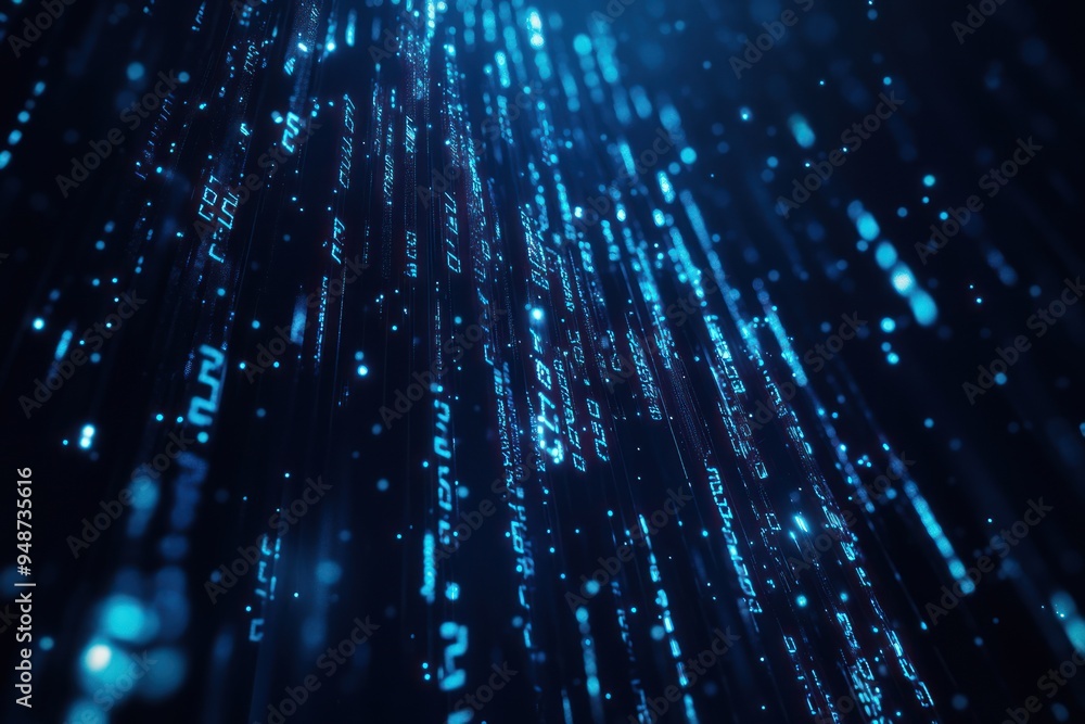 Digital Rain Abstract Background Digital Rain Abstract Background