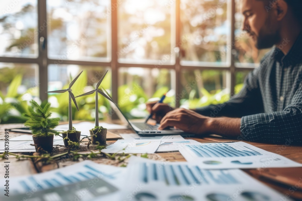 Business planning session focused on integrating renewable energy into operations