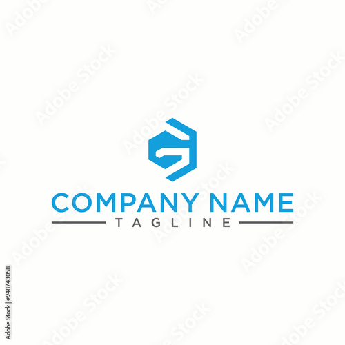 G letter logo in the form of hexagons and cube logos with letter designs for corporate identity