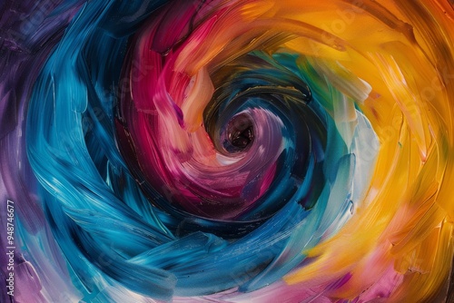 Wallpaper Mural A dynamic swirl of colorful liquid, showcasing a captivating mix of shades that create an eye-catching visual effect, Create a swirling vortex of colors that blend seamlessly. AI generated Torontodigital.ca