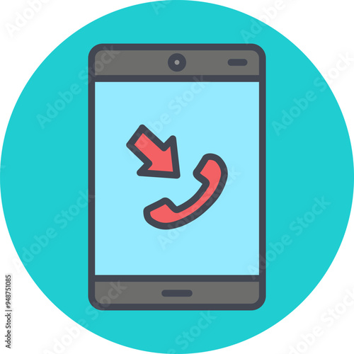 Incoming Call Vector Icon