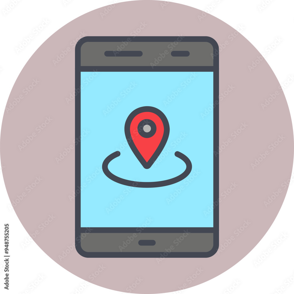 Location Service Vector Icon Location Service Vector Icon