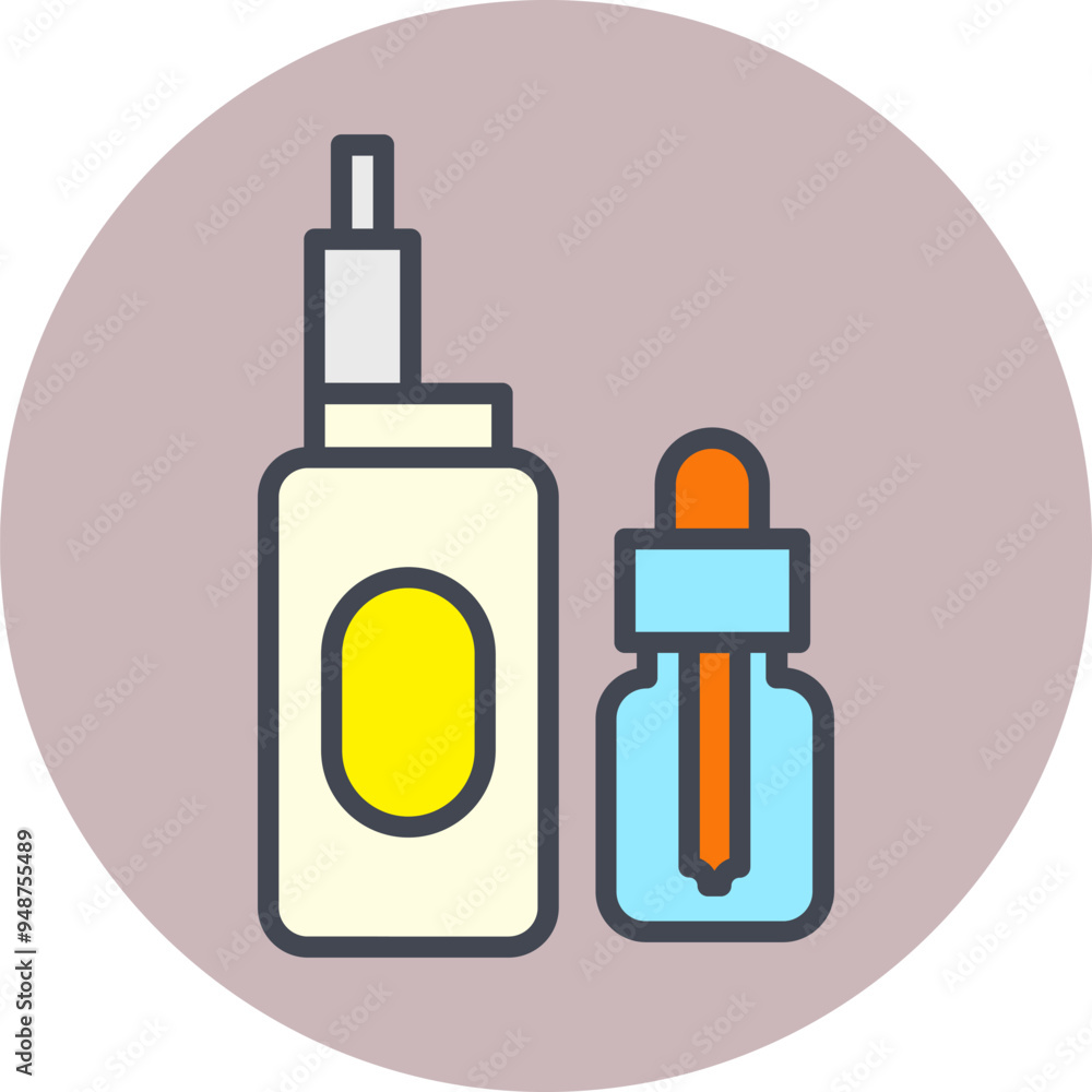 Vape Liquid Vector Icon