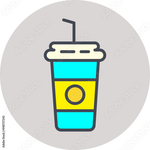 Milkshake Vector Icon