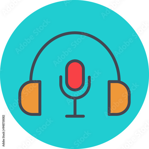 Podcast Vector Icon