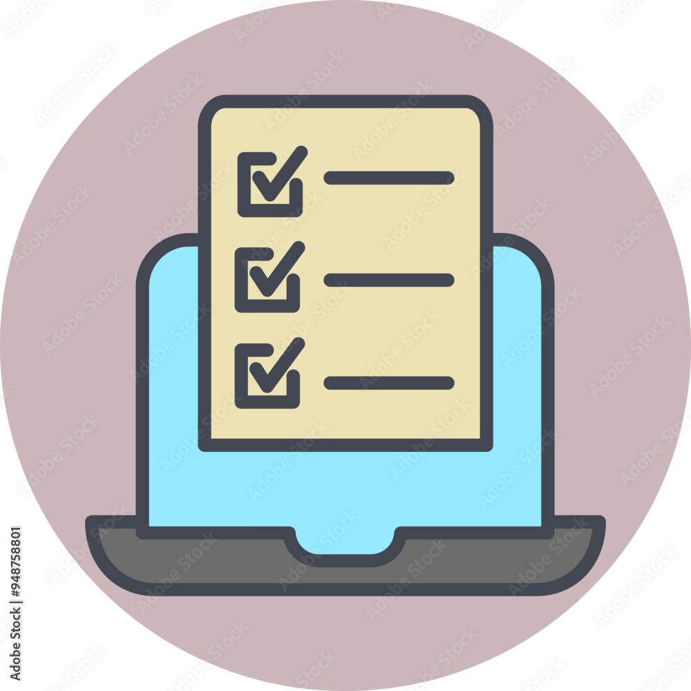 Lesson Vector Icon Lesson Vector Icon