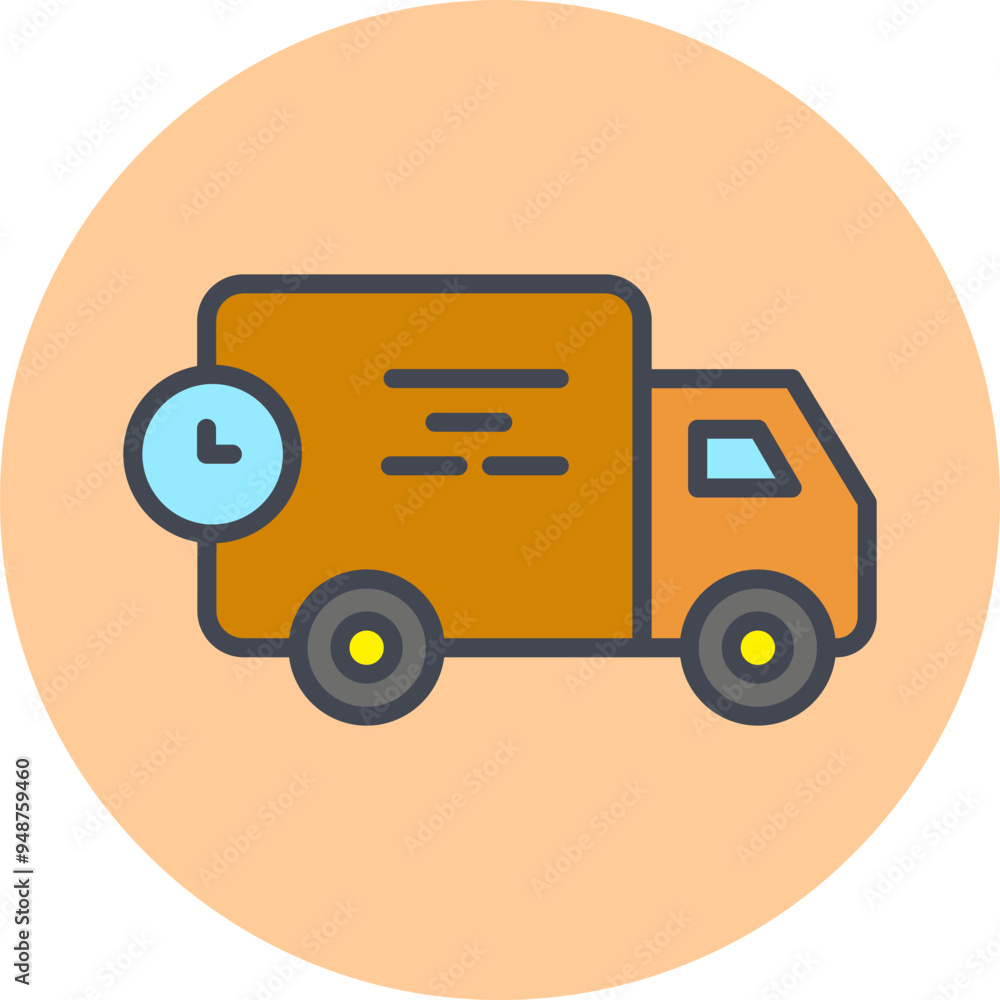 Delivery Truck Vector Icon Delivery Truck Vector Icon