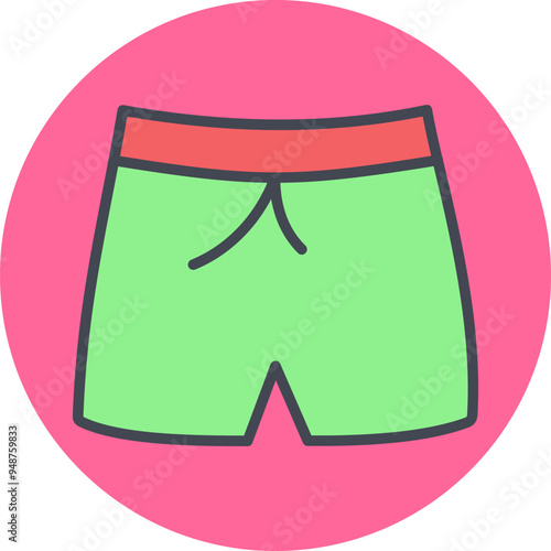 Swim Suit Vector Icon