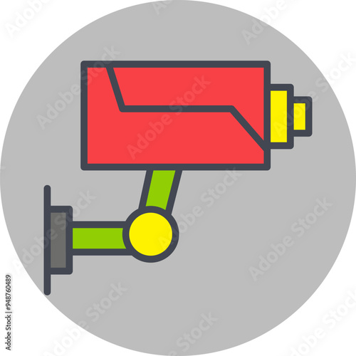 Security Camera Vector Icon