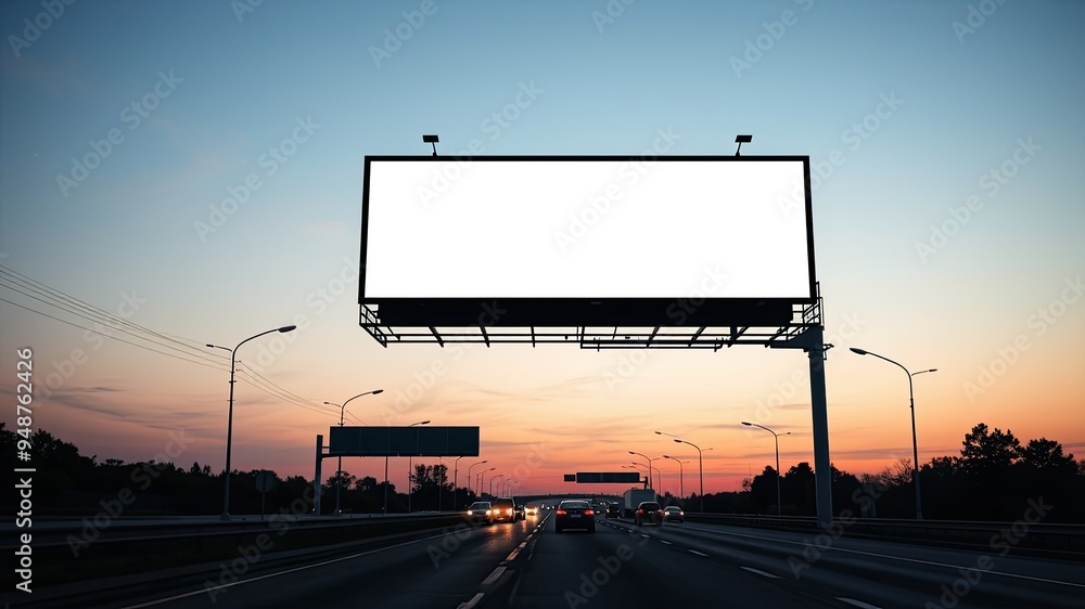 billboard on highway , advertising board in highway, blank white board isolated white background billboard on highway , advertising board in highway, blank white board isolated white background