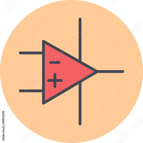 Amplifier Vector Icon