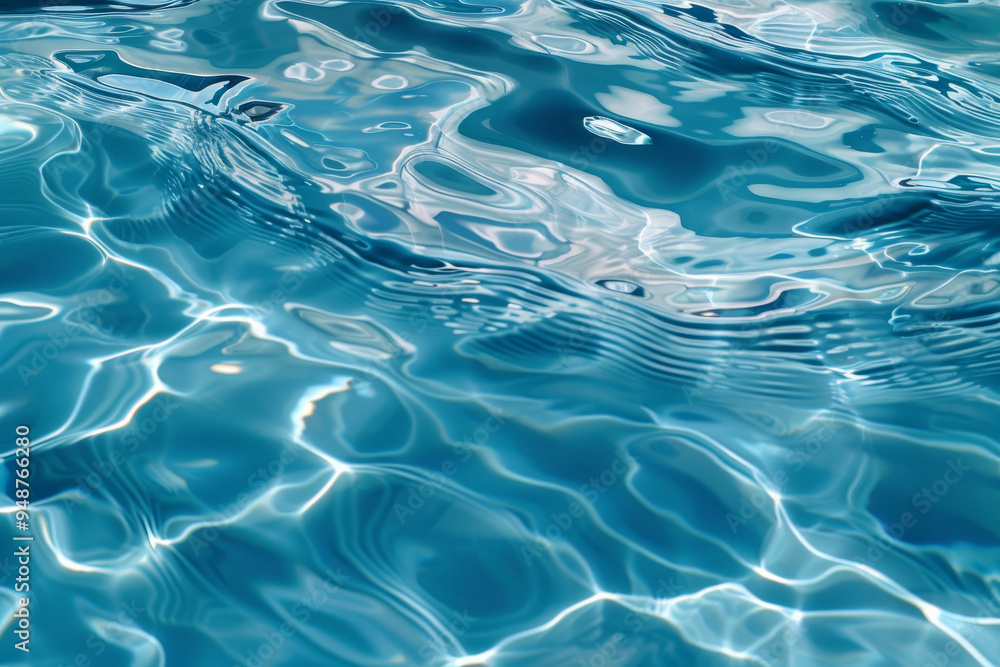 The water is calm and clear, with ripples that create a sense of tranquility The water is calm and clear, with ripples that create a sense of tranquility