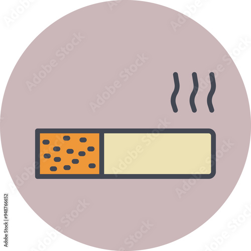 Rolling Tobacco Vector Icon