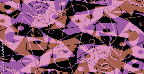 Abstract pattern. Illustration for printing on wall decorations. For use in graphics.