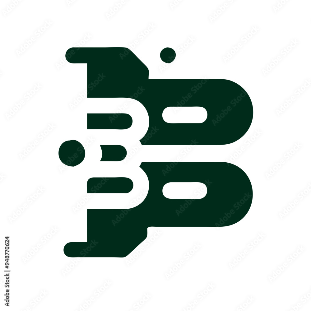 Modern Minimalistic Vector Logo Featuring the Letter B with Geometric Design and Clean Lines Modern Minimalistic Vector Logo Featuring the Letter B with Geometric Design and Clean Lines