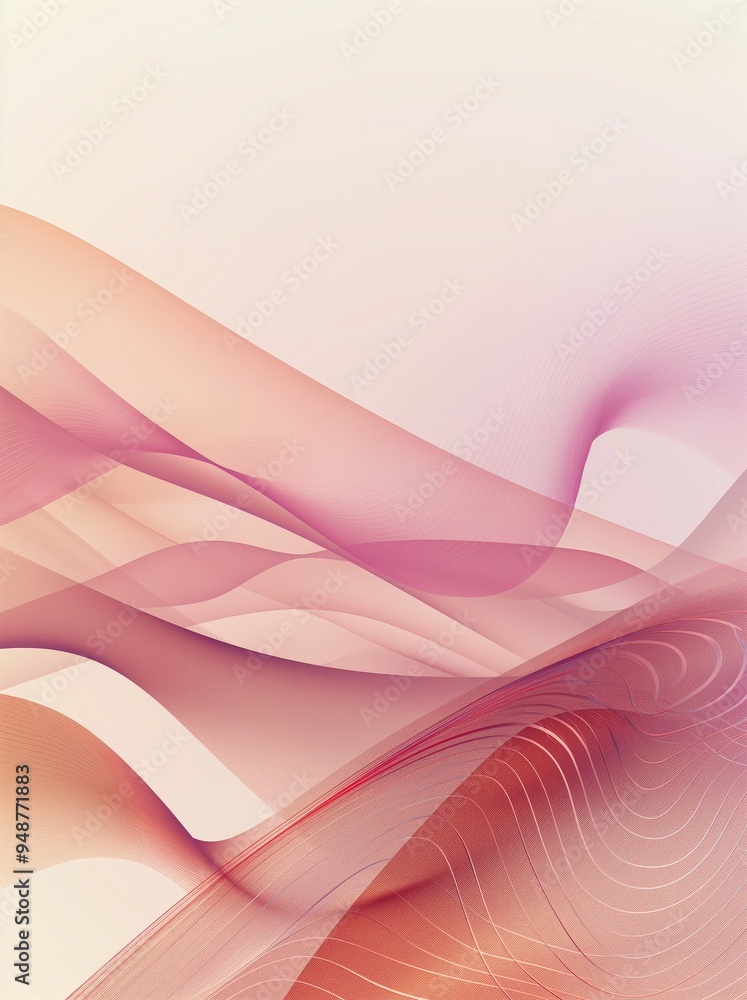 Obraz premium Abstract background with waves and lines