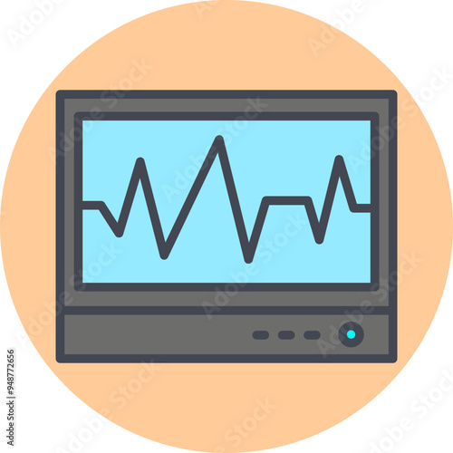 ECG Vector Icon