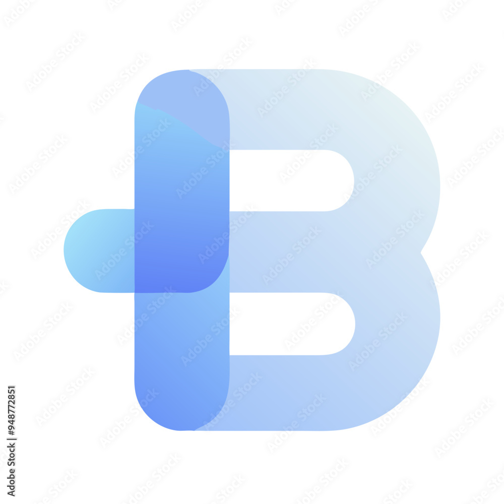 Modern Minimalistic Vector Logo Featuring the Letter B with Geometric Design and Clean Lines Modern Minimalistic Vector Logo Featuring the Letter B with Geometric Design and Clean Lines