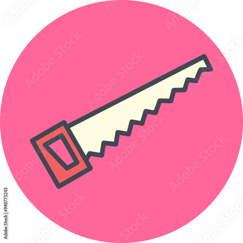 Handsaw Vector Icon