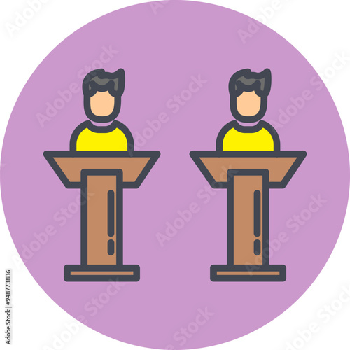 Debate Vector Icon