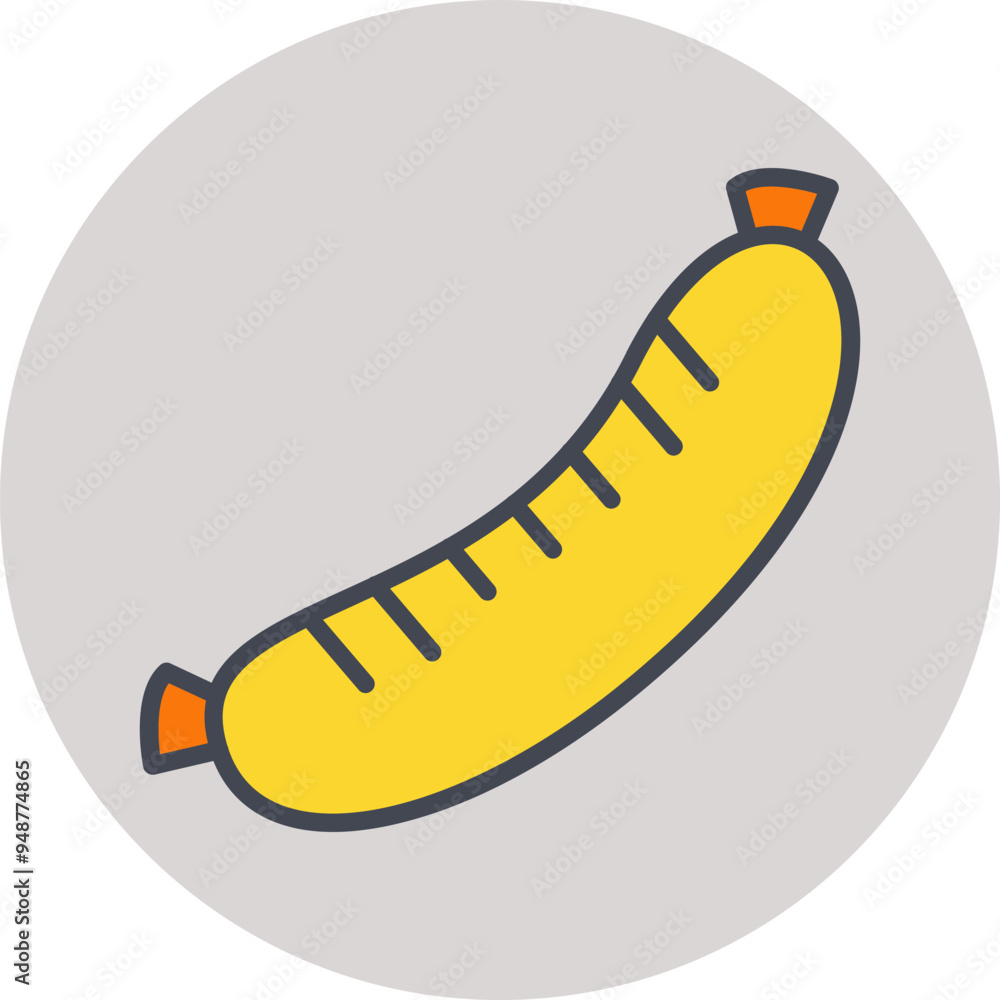 Sausages Vector Icon Sausages Vector Icon