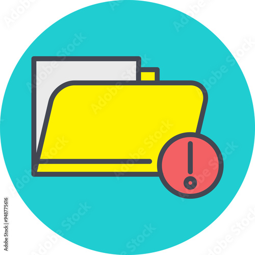 Vulnerable Folder Vector Icon