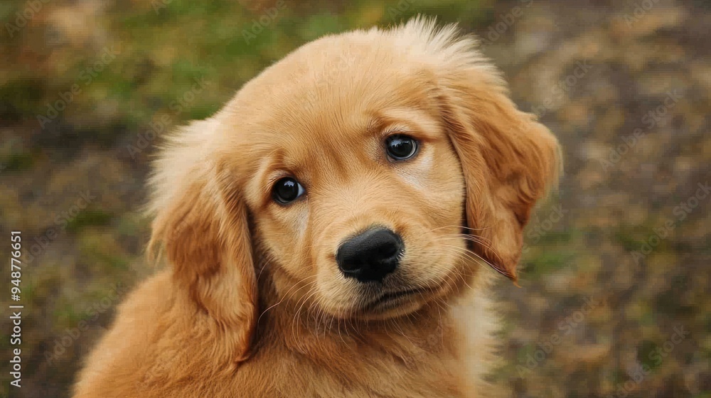 Golden Retriever Puppy Portrait Golden Retriever Puppy Portrait
