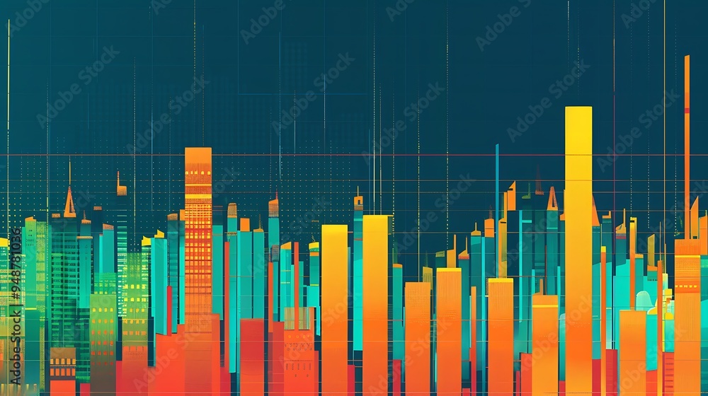 A detailed bar chart illustrating company revenue over the last decade, with clear labels and vibrant colors. A detailed bar chart illustrating company revenue over the last decade, with clear labels and vibrant colors.