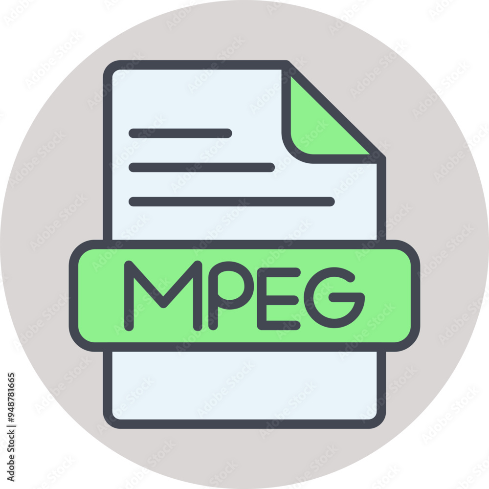 MPEG Vector Icon MPEG Vector Icon